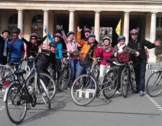 Bicycle Rally In the heart of Paris