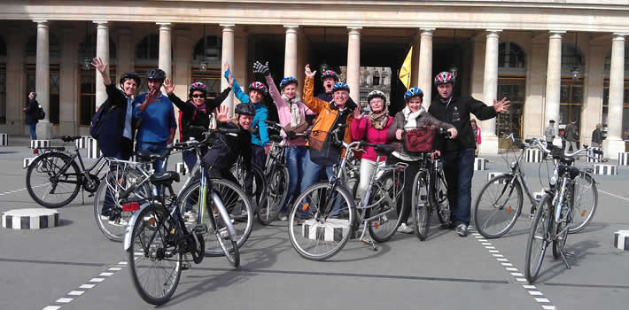 Bicycle Rally In the heart of Paris